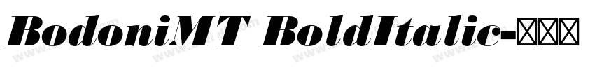 BodoniMT BoldItalic字体转换